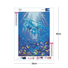 Load image into Gallery viewer, Dolphin 30x40cm(canvas) full square drill diamond painting
