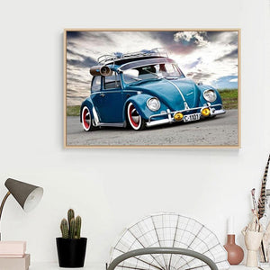 Car 40x30cm(canvas) full square drill diamond painting
