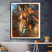 Load image into Gallery viewer, Horse 30x25cm(canvas) full round drill diamond painting
