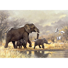 Load image into Gallery viewer, Elephants 40x30cm(canvas) full round drill diamond painting
