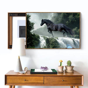 Running Horse 40x30cm(canvas) full round drill diamond painting