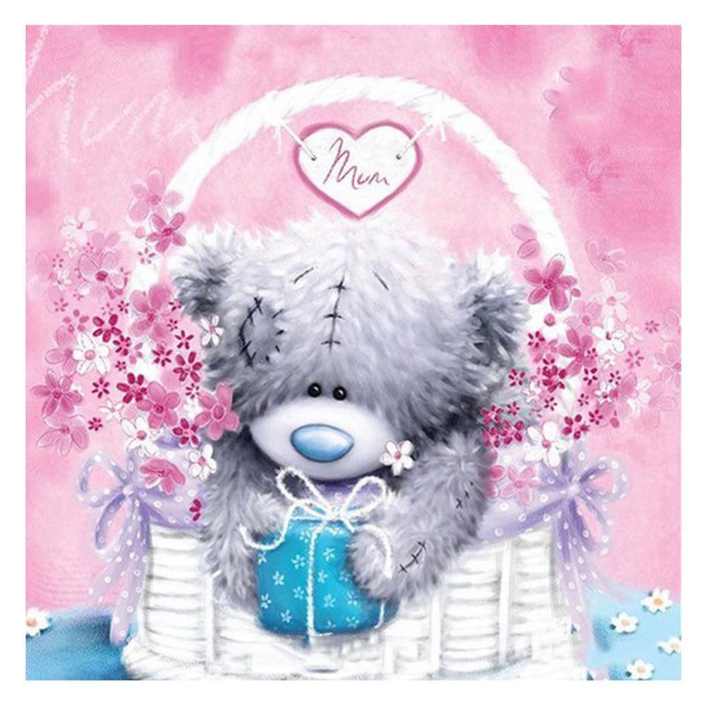 Bear 30x30cm(canvas) full round drill diamond painting