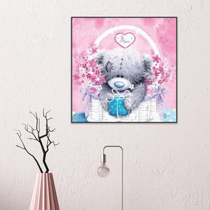 Bear 30x30cm(canvas) full round drill diamond painting