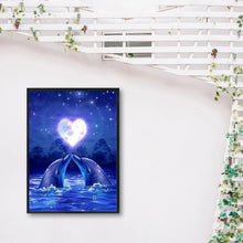 Load image into Gallery viewer, Dolphin Love 40x30cm(canvas) full round drill diamond painting
