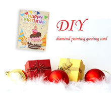 Load image into Gallery viewer, 6pcs Cartoon Greeting Cards DIY Diamond Painting Birthday Postcards Craft
