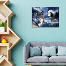Load image into Gallery viewer, Snow Wolves 40x30cm(canvas) full round drill diamond painting
