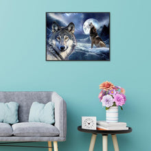 Load image into Gallery viewer, Snow Wolves 40x30cm(canvas) full round drill diamond painting
