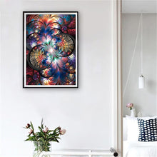 Load image into Gallery viewer, Colorful Flower 40x30cm(canvas) full round drill diamond painting
