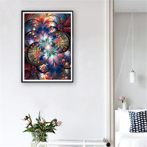 Colorful Flower 40x30cm(canvas) full round drill diamond painting