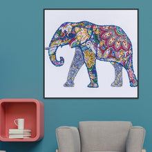 Load image into Gallery viewer, Elephant 25x25cm(canvas) beautiful special shaped drill diamond painting
