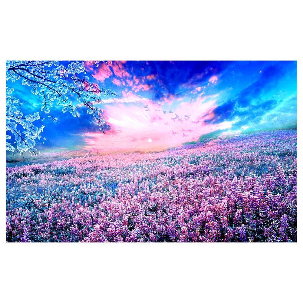 Pink Landscape 40x30cm(canvas) full round drill diamond painting
