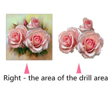 Load image into Gallery viewer, Three Flowers 30x30cm(canvas) partial round drill diamond painting
