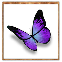 Load image into Gallery viewer, Purple Butterfly 30x30cm(canvas) partial round drill diamond painting
