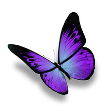 Load image into Gallery viewer, Purple Butterfly 30x30cm(canvas) partial round drill diamond painting
