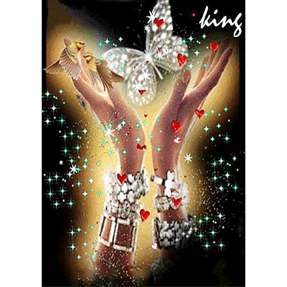 Love Hands 30x40cm(canvas) full round drill diamond painting