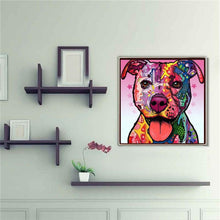 Load image into Gallery viewer, Color Dog 30x30cm(canvas) full square drill diamond painting
