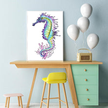 Load image into Gallery viewer, Sea Horse 40x30cm(canvas) full square drill diamond painting
