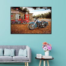 Load image into Gallery viewer, Motorcycle 30x40cm(canvas) full round drill diamond painting
