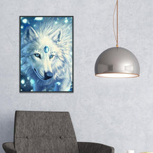 Load image into Gallery viewer, Wolf 30x20cm(canvas) partial round drill diamond painting
