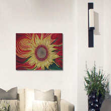 Load image into Gallery viewer, Sunflower 30x25cm(canvas) beautiful special shaped drill diamond painting
