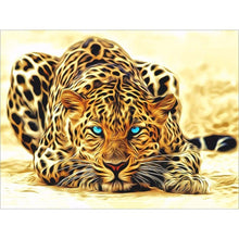 Load image into Gallery viewer, Leopard 20x25cm(canvas) partial round drill diamond painting
