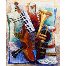 Load image into Gallery viewer, Musical Instruments 30x40cm(canvas) full round drill diamond painting
