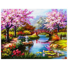 Load image into Gallery viewer, Park View 40x30cm(canvas) full round drill diamond painting
