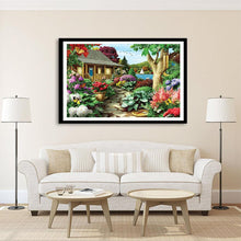 Load image into Gallery viewer, Garden 40x30cm(canvas) full round drill diamond painting
