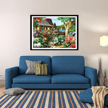 Load image into Gallery viewer, Garden 40x30cm(canvas) full round drill diamond painting
