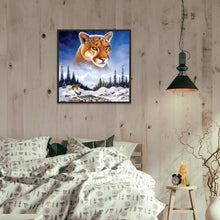 Load image into Gallery viewer, Snow Mountain Tiger 30x30cm(canvas) full round drill diamond painting
