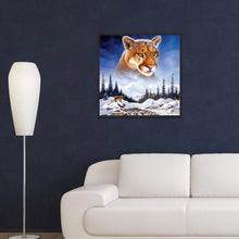 Load image into Gallery viewer, Snow Mountain Tiger 30x30cm(canvas) full round drill diamond painting
