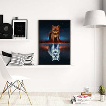 Load image into Gallery viewer, Cute Fox 30x40cm(canvas) full round drill diamond painting
