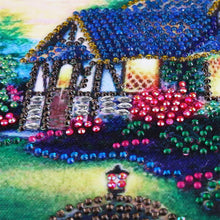 Load image into Gallery viewer, Quiet House 40x30cm(canvas) beautiful special shaped drill diamond painting
