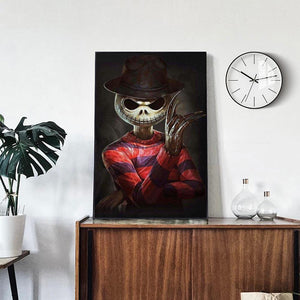 Skull Human 30x40cm(canvas) full round drill diamond painting