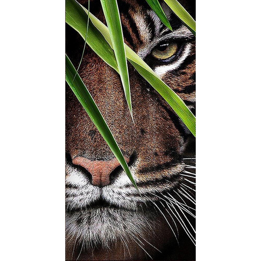 Tiger 85x45cm(canvas) full round drill diamond painting