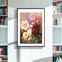 Load image into Gallery viewer, Colorful Flowers Cotton Thread Cross Stitch DIY Needlework Embroidery Kits
