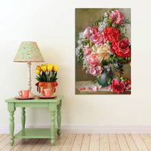 Load image into Gallery viewer, Flower 60x40cm(canvas) full round drill diamond painting
