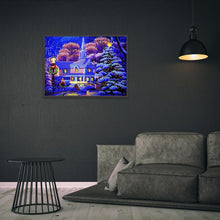 Load image into Gallery viewer, LED Fantasy Castle Light Box 40x30x6cm(canvas) full round drill diamond painting
