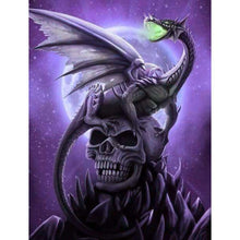 Load image into Gallery viewer, Evil Skull Dragon 30x40cm(canvas) full round drill diamond painting
