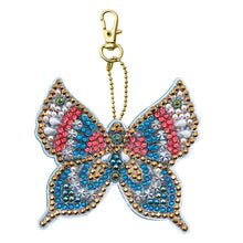 Load image into Gallery viewer, 5pcs DIY Special Shaped Full Drill Butterfly Diamond Painting Keychain Kits

