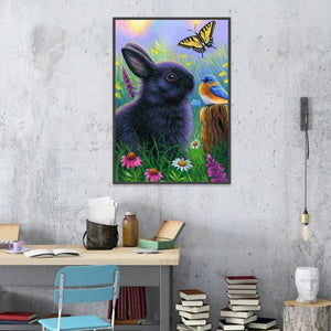 Rabbit 40x30cm(canvas) full round drill diamond painting
