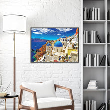 Load image into Gallery viewer, Santorini 40x30cm(canvas) full round drill diamond painting
