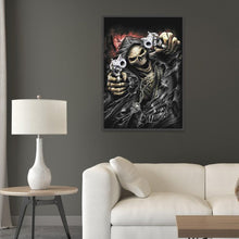 Load image into Gallery viewer, Fierce Skull 40x30cm(canvas) full round drill diamond painting
