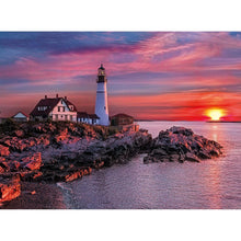 Load image into Gallery viewer, Sunrise 40x30cm(canvas) full round drill diamond painting
