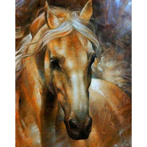 Charming Horse 30x25cm(canvas) full round drill diamond painting