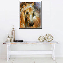 Load image into Gallery viewer, Charming Horse 30x25cm(canvas) full round drill diamond painting
