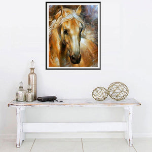 Charming Horse 30x25cm(canvas) full round drill diamond painting