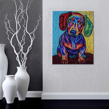 Load image into Gallery viewer, Color Dog 25x35cm(canvas) full special shaped drill diamond painting
