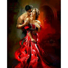 Load image into Gallery viewer, Dancing Lovers 30x25cm(canvas) full round drill diamond painting

