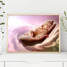 Load image into Gallery viewer, Mom Kids 30x40cm(canvas) full round drill diamond painting
